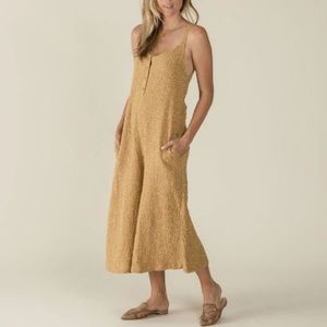 Rylee + Cru jumpsuit mustard print size M